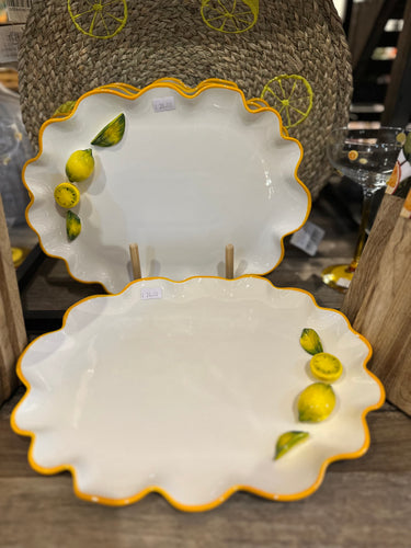CITRUS SCALLOPED OVAL PLATTER