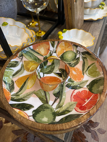 CITRUS CRISP & DIP BOWL