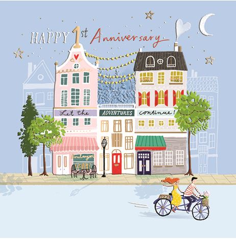 HAPPY 1st ANNIVERSARY CARD