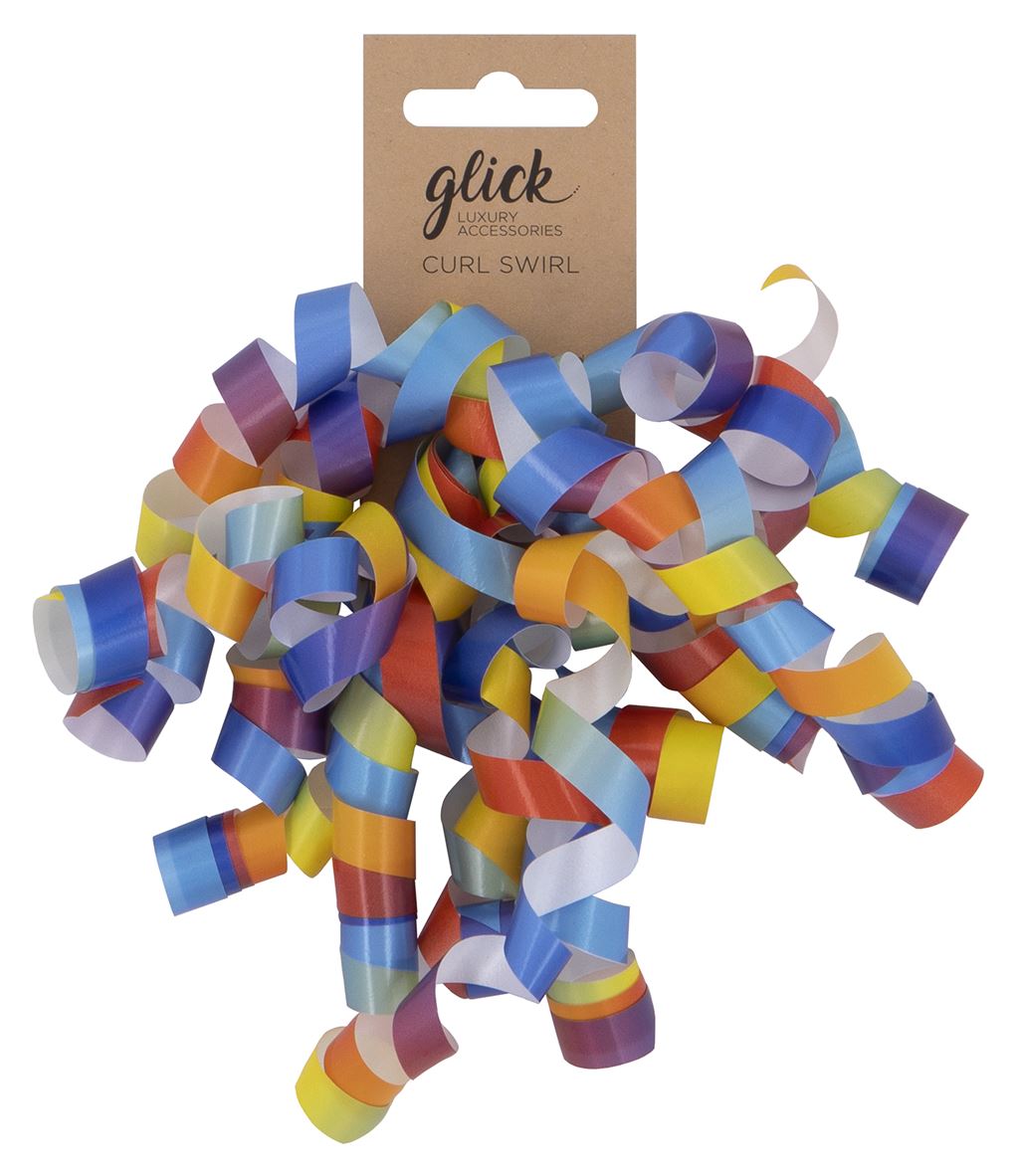 RAINBOW SWIRLY RIBBON