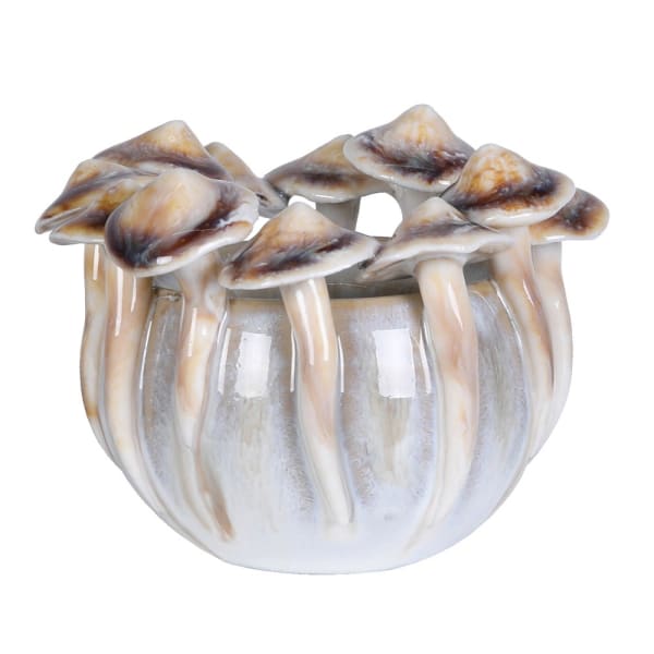 MINI GLAZED FUNGI TEALIGHT HOLDER