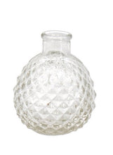 FACETED GLASS BUD VASE