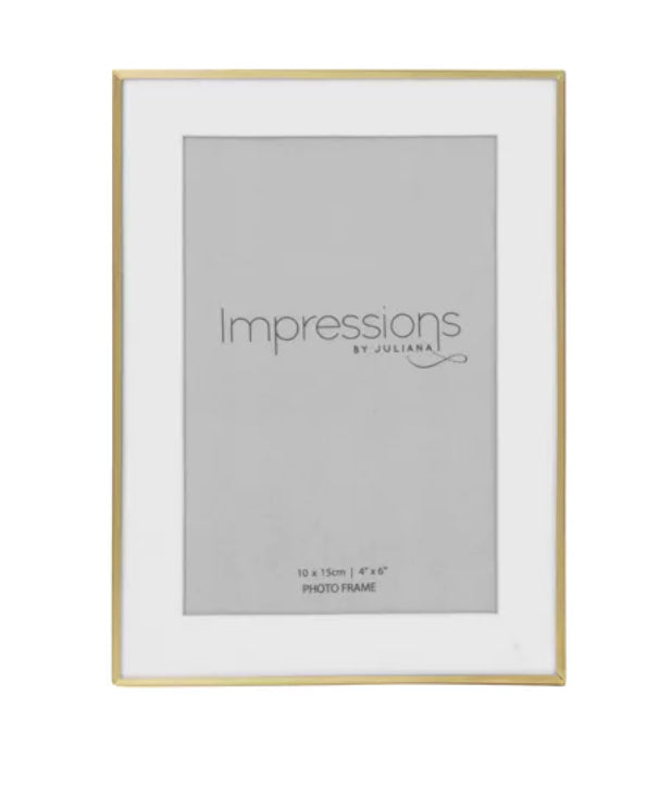 SATIN BRASS PHOTOFRAME