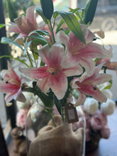 FAUX STARGAZER LILLIES PINK