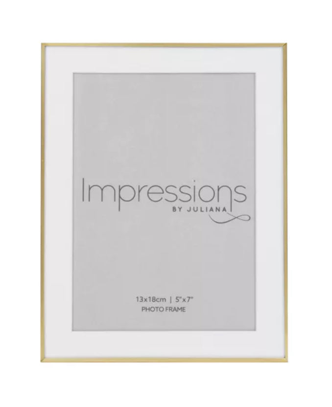 SATIN BRASS PHOTOFRAME