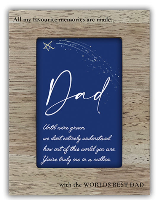 DAD WOODEN PHOTO FRAME