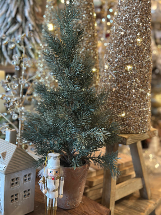 PINE NEEDLE TREE IN CLAY POT SMALL