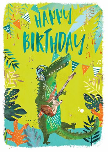 ROCKING CROC CARD