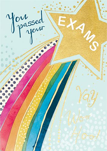 YOU PASSED YOUR EXAMS WOOHOO CARD