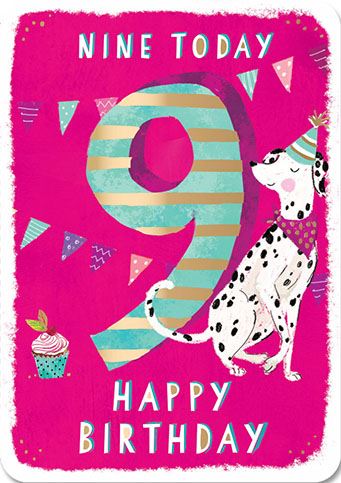 9 TODAY DALMATION CARD