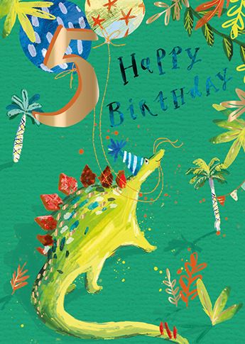 5 DINOSAUR CARD