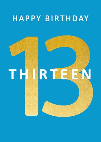 13 HAPPY BIRTHDAY BLUE