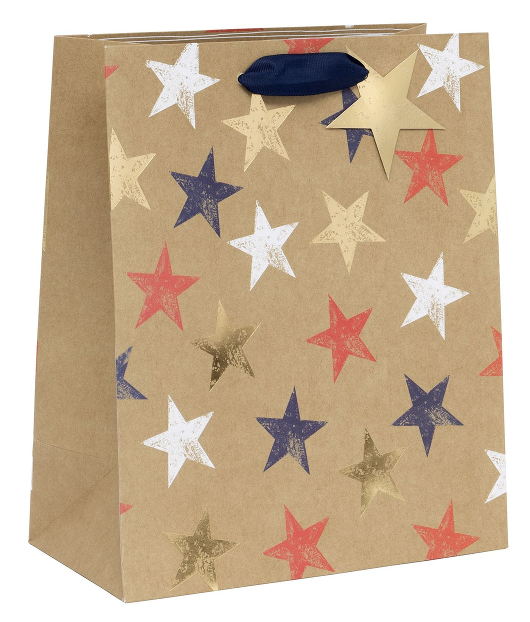 LARGE KRAFT STAR GIFT BAG