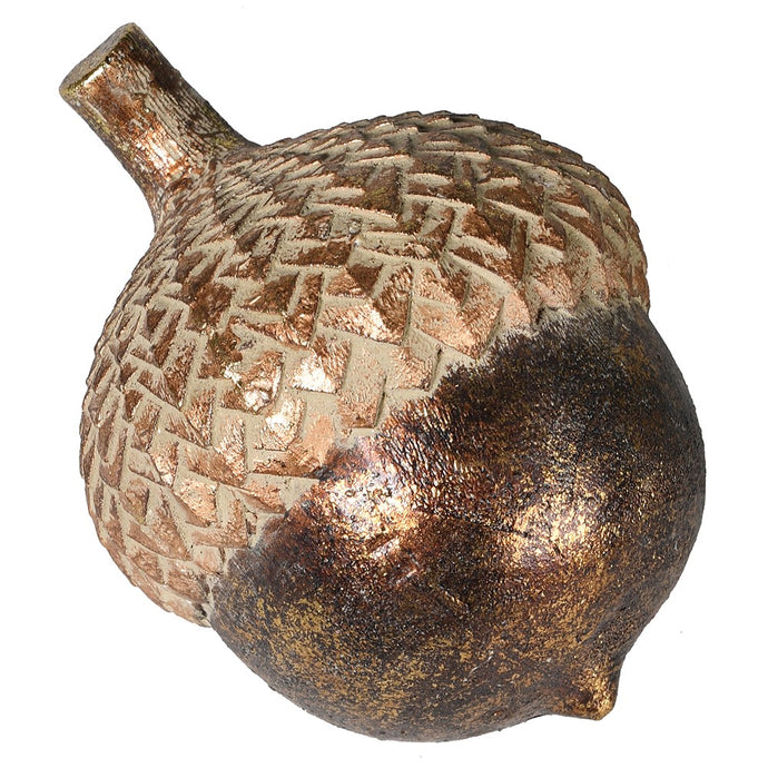 GOLD AND BROWN ACORN ORNAMENT