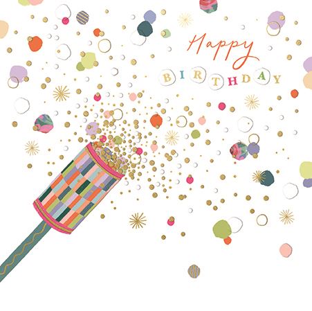 HAPPY BIRTHDAY POPPER CARD