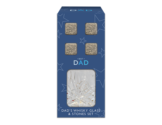 BEST DAD WHISKEY GLASS SET