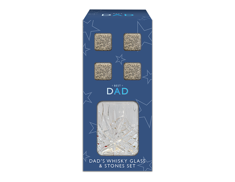 BEST DAD WHISKEY GLASS SET