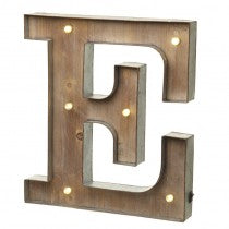 LIGHT UP LETTER E
