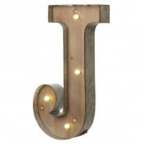 LIGHT UP LETTER J