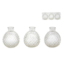FACETED GLASS BUD VASE