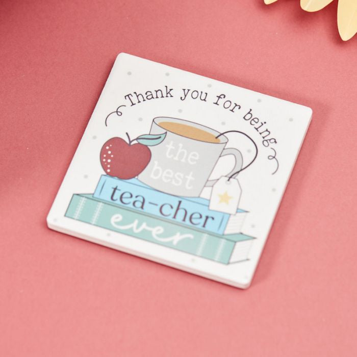 TEACHER CERAMIC COASTER