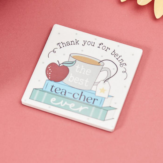 TEACHER CERAMIC COASTER