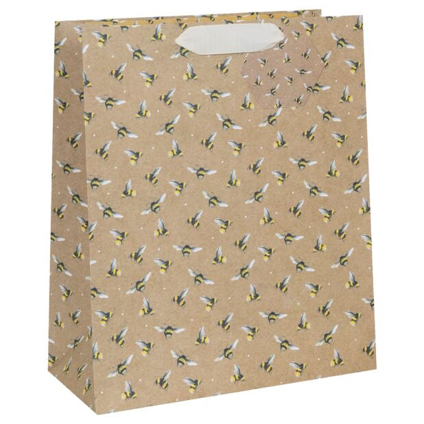 LARGE KRAFT BEE GIFT BAG