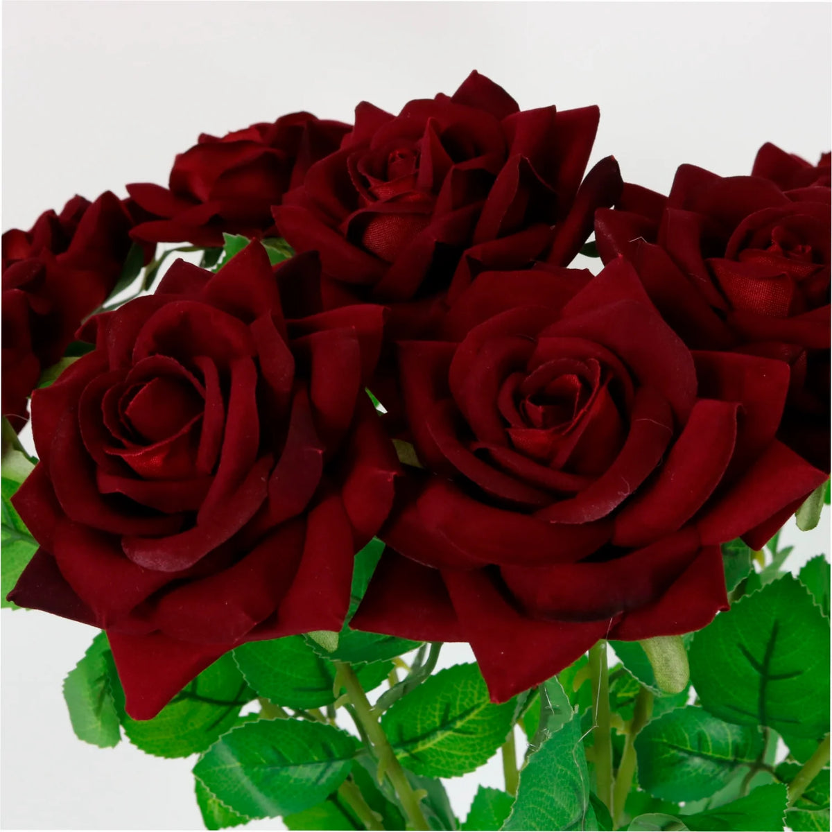 SINGLE VELVET ROSE - FAUX FLORALS