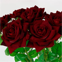 SINGLE VELVET ROSE - FAUX FLORALS