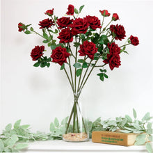 RED ROSE SPRAY - FAUX FLORALS