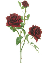 RED ROSE SPRAY - FAUX FLORALS