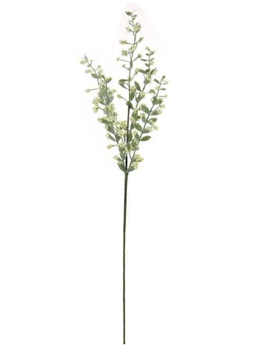 IVORY BUBBLE BERRY LEAF STEM - FAUX FLORALS