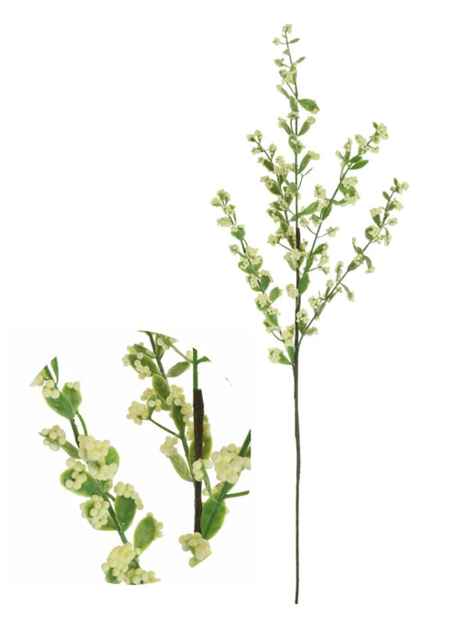 SPRING LEMON BUBBLE BERRY STEM - FAUX FLORALS