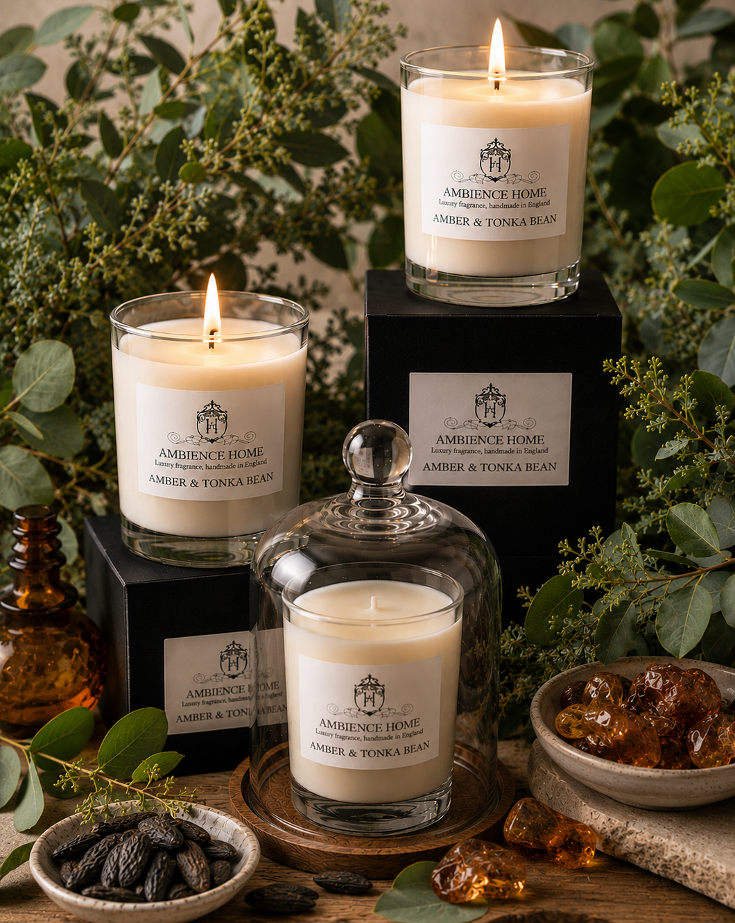 AMBER & TONKA BEAN CANDLE