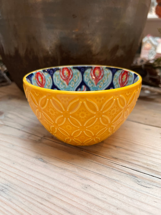 TUSCANY YELLOW NIBBLE BOWL