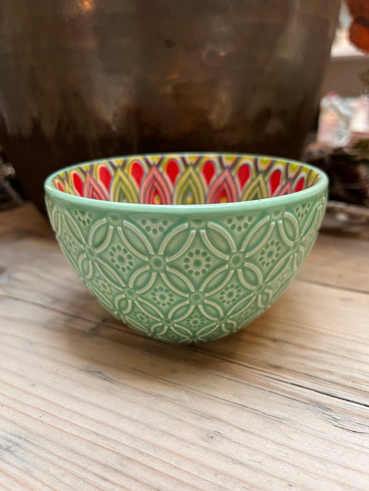 TUSCANY GREEN NIBBLE BOWL