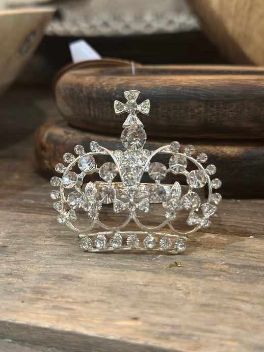 DIAMANTÉ CROWN NAPKIN RING