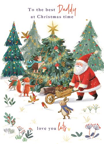 BEST DADDY CHRISTMAS CARD