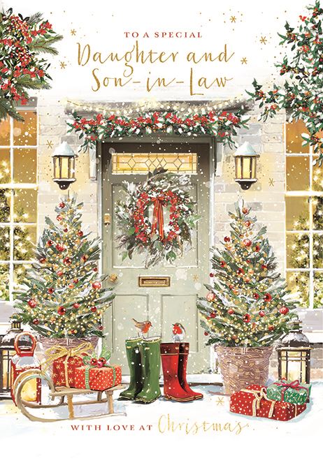 DAUGHTER AND SON IN LAW CHRISTMAS CARD