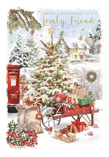 LOVELY FRIEND CHRISTMAS CARD