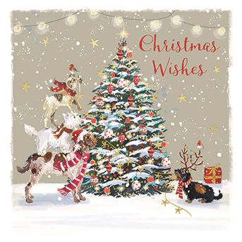DOGS & CHRISTMAS TREE SMALL CARD BOXSET