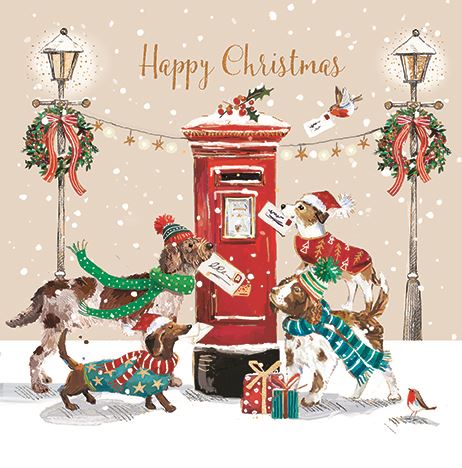 HAPPY CHRISTMAS DOG CARD
