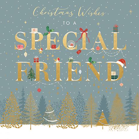 CHRISTMAS WISHES SPECIAL FRIEND CARD