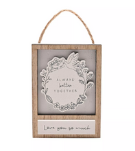 WOODEN SAYING HANGING PLAQUE