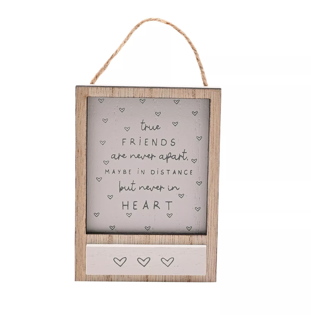 WOODEN SAYING HANGING PLAQUE