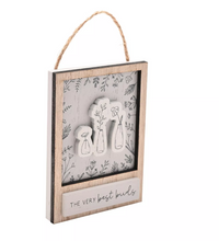 WOODEN SAYING HANGING PLAQUE