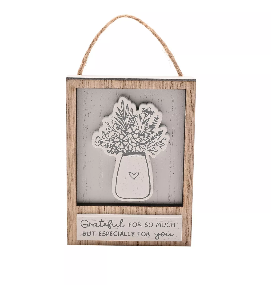 WOODEN SAYING HANGING PLAQUE