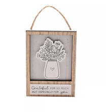 WOODEN SAYING HANGING PLAQUE