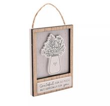 WOODEN SAYING HANGING PLAQUE