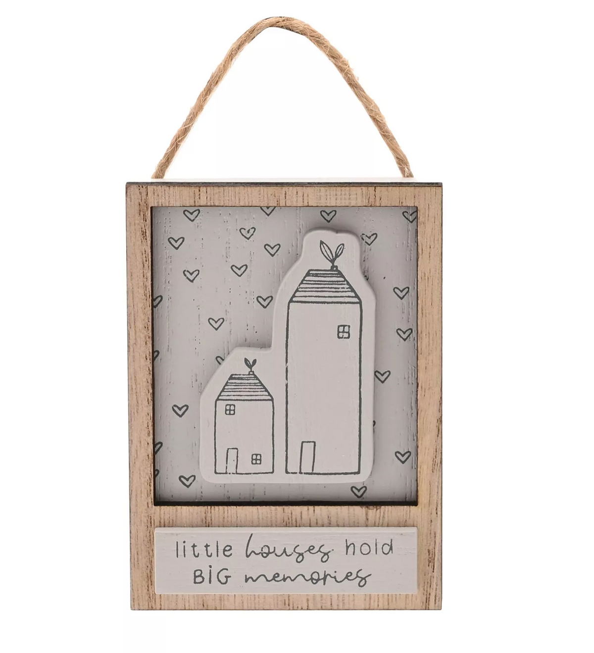 WOODEN SAYING HANGING PLAQUE